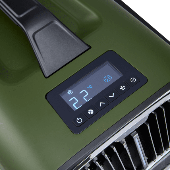 Kleine airco in groen